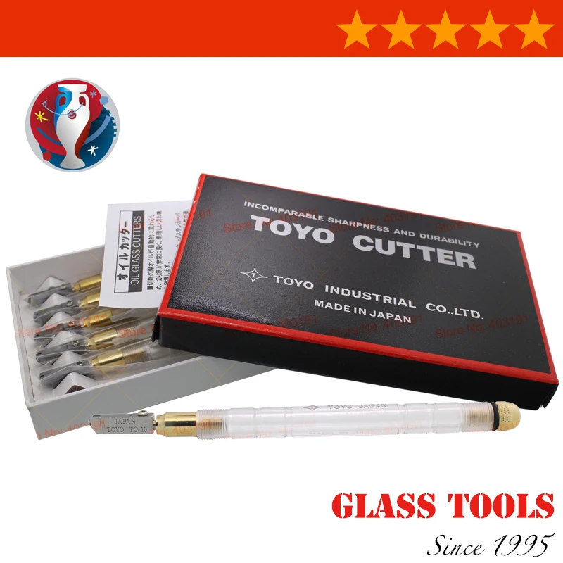 

6pcs/lot TC-10 TOYO Glass Cutter for straight cutting/OIL CUTTER