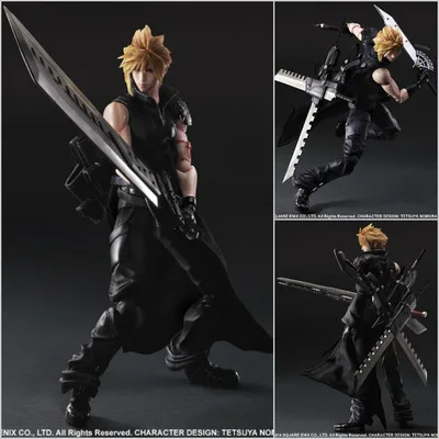 PLAY ARTS 25 см Final Fantasy VII Cloud Strife фигурка модель игрушки