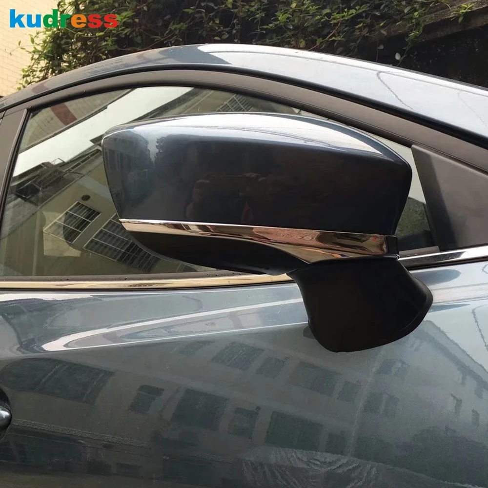 

For Mazda 2 Demio DJ Hatchback 5door 2014-2018 Car Backup RearView Mirror Protection Strips Trim Cover Sticker Accessories