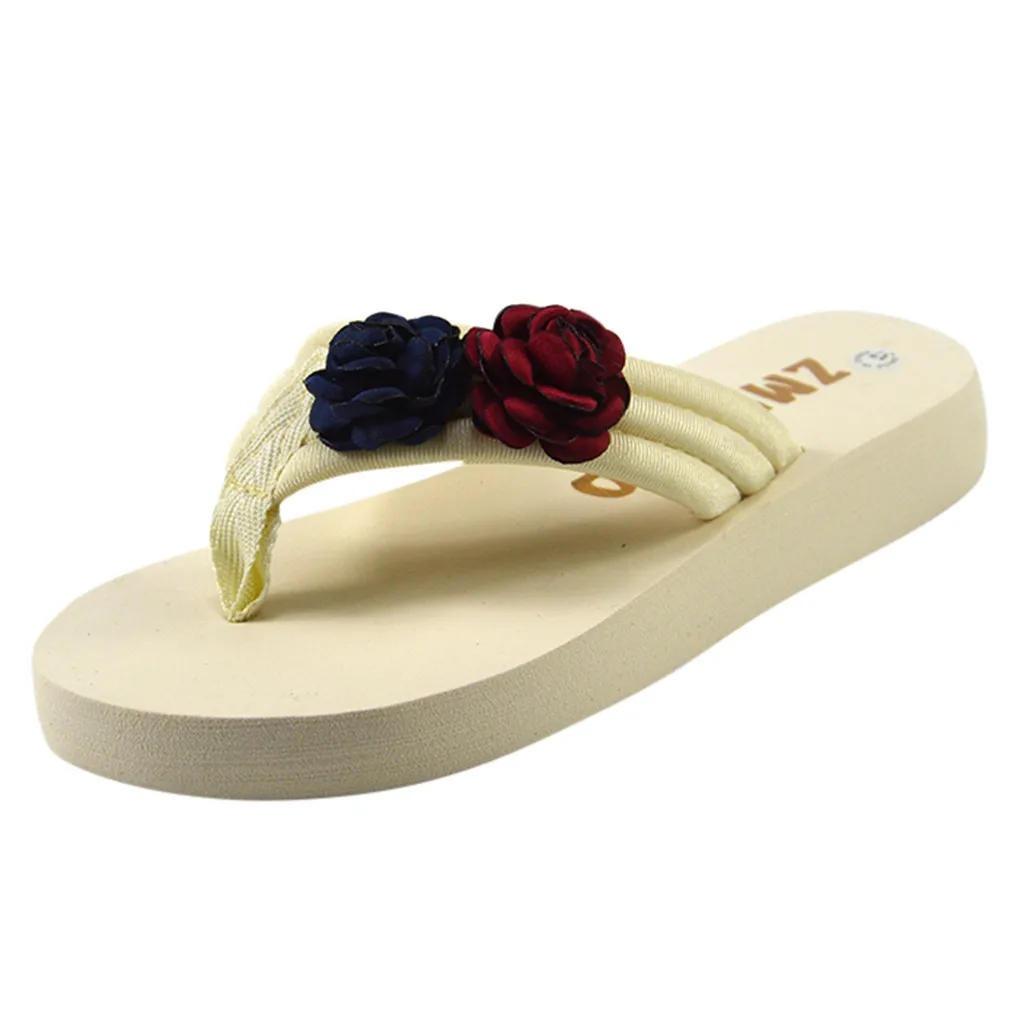 

SAGACE Ladies Shoes Sexy Outside Wedges Women's Fashion Casual All-purpose Hermitage Flower-cake Slippers Shoes 2019