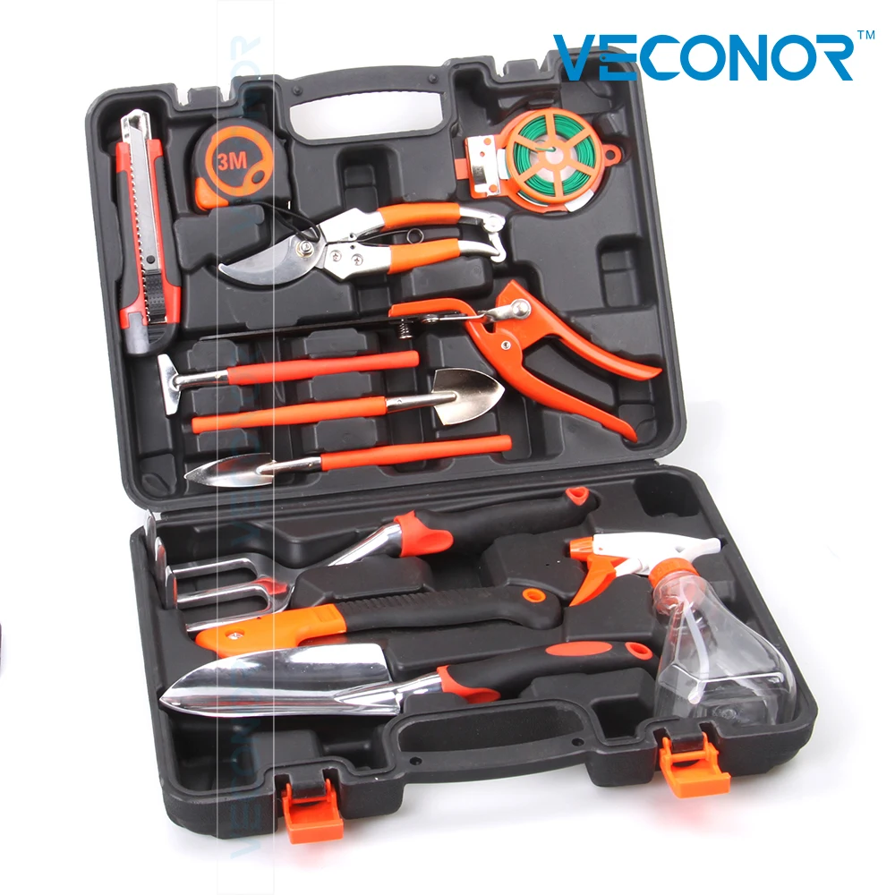 12pcs Garden Hand Tool Set Kit Household Tool Kit Garden Rake Shovel