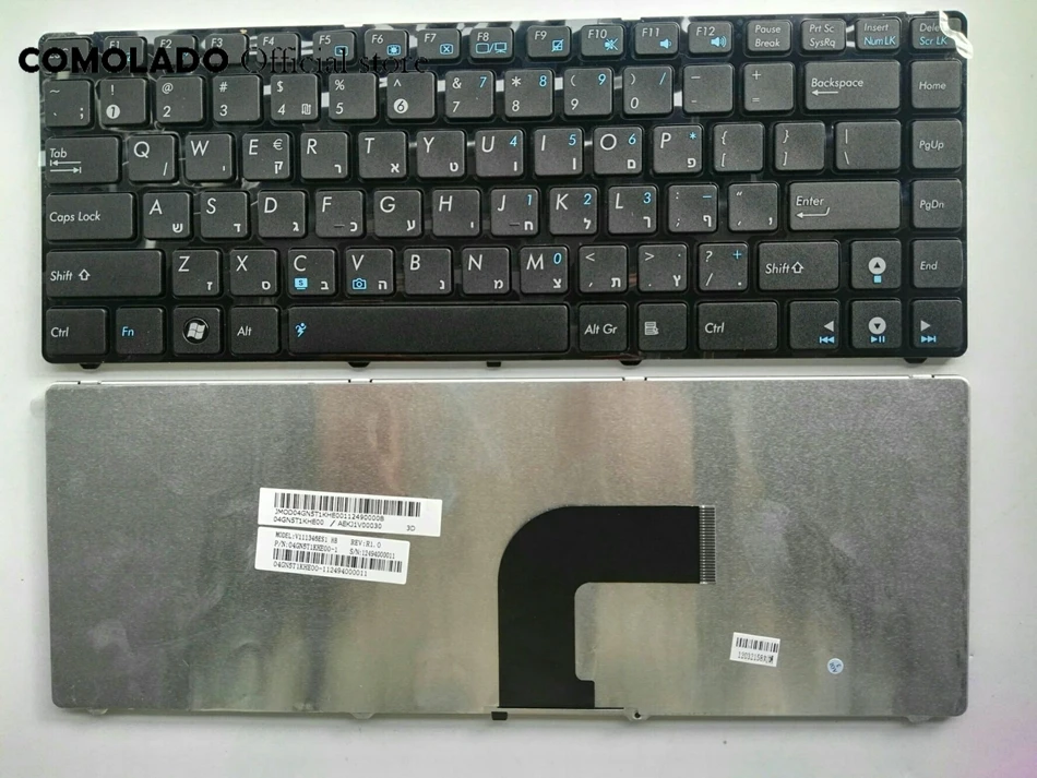 HB Иврит клавиатура для ASUS A43S K43S K43SA A43SA K43SJ черная Раскладка | Компьютеры и офис