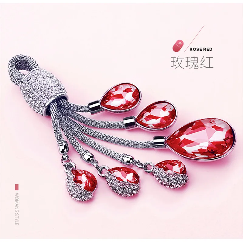 

Crystal Tears Sky Car Keychain Styling Creative for Mini Car Key Ring Auto Car Key Chain Keyring Woman Girl Bag