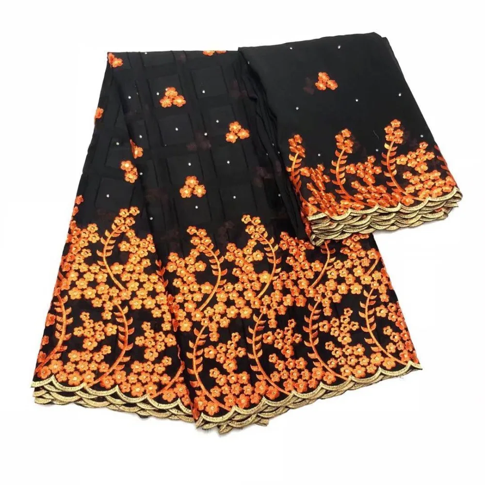

Black color swiss cotton fabric 100% lace fabric embroidery swiss cotton for ladies wedding party gament wear