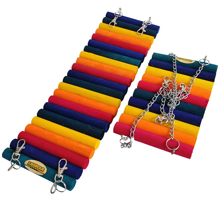 Colorful drawbridge Hamsters toy squirrel bridge l...