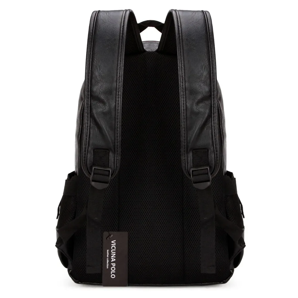 Vicuña POLO famosa marca de estilo Preppy de cuero de la escuela mochila bolsa para la universidad de diseño Simple casuales de los hombres plástico mochila Hombre Nuevo