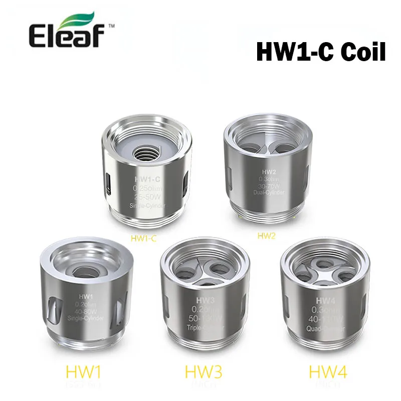 5pcs Eleaf HW1-C Coil HW1 HW2 HW3 HW4 Head E cigarette Coil evaporators fits ELLO Tank iStick Pico 21700 iKonn 220 iJust Nexgen 01