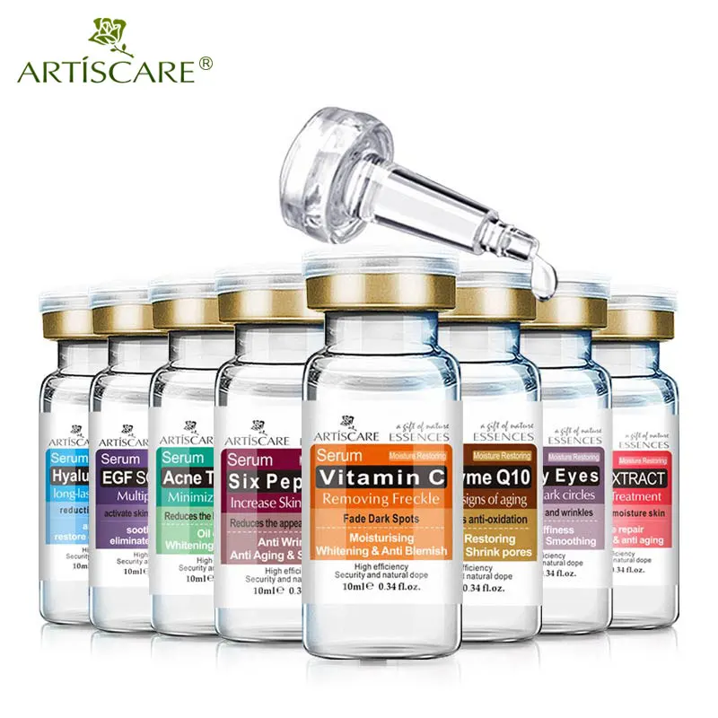 

ARTISCARE Vitamin C Acne Treatment Serum Anti-Aging Anti Winkles Super Luxruy 8PCS/Set Essence Whitening Moisturizing Face Serum