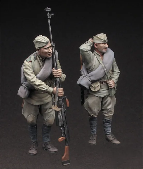 1/35 модельная фигурка из смолы в комплекте неразрисованная 00S27|Наборы для сборки