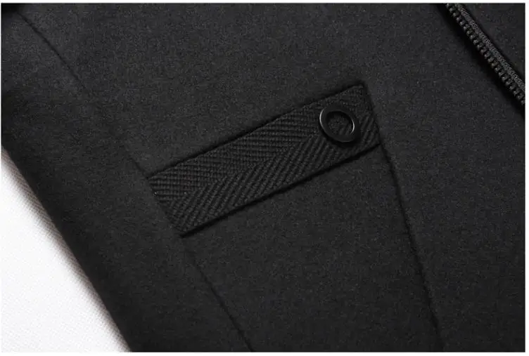 BATMO Новое поступление зимнее высококачественное шерстяное толстое пальто с капюшоном для мужчин, мужские зимние куртки с капюшоном 8030
