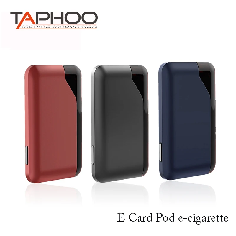 

Taphoo E Card Pod cartridge Easy Refilling vape kit cigs 2ml Cartridge Vaporizer 400mah starter Kit Pod vs Suorin Air kit