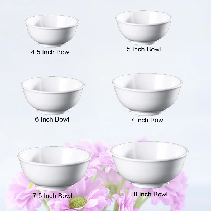 

A5 melamine tableware convex point round bowl