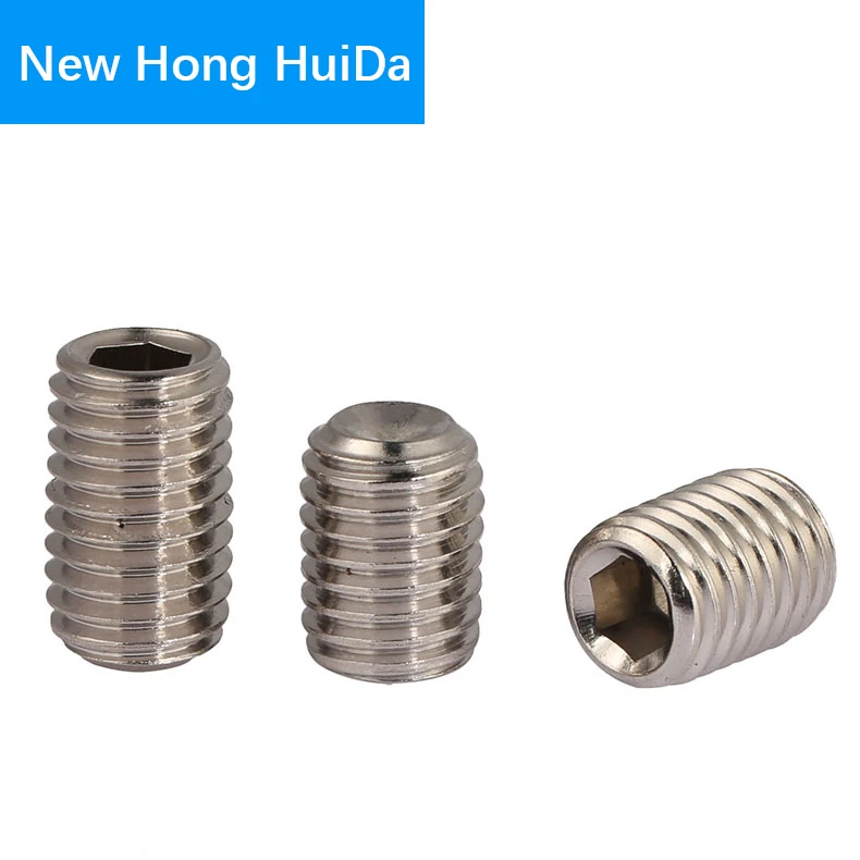 

Hex Head Socket Cap Set Grub Screw Hexagon Metric Thread Headless Allen head Cup Point Bolt 304 Stainless Steel M5