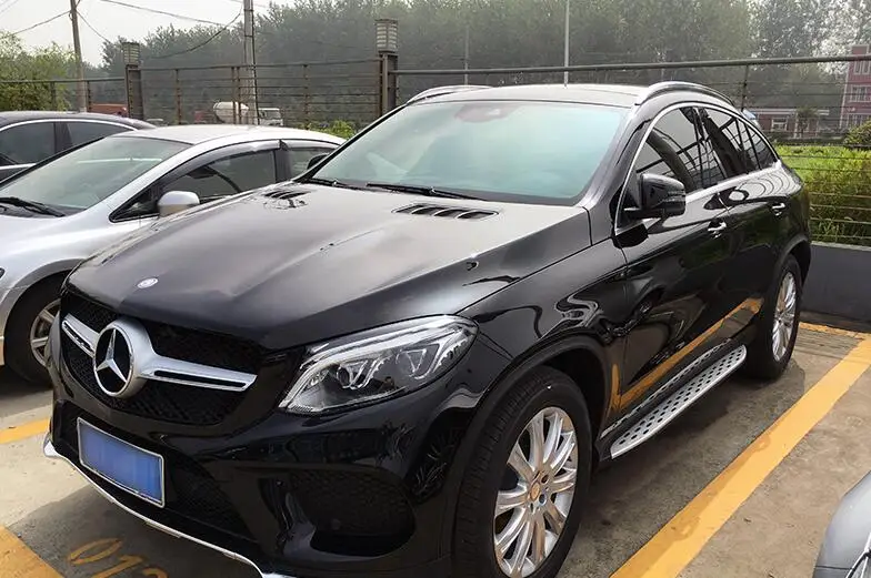 عالية الجودة سيارة من سبيكة الألومنيوم أرفف لسقف السيارة الأمتعة يناسب بنز C292 GLE كوبيه GLE320-GLE450 GLE AMG 2015-2018 بواسطة EMS