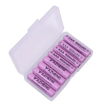 

8pcs 1.2v AAA NI-MH rechargeable battery 800mAh with storage case for toys