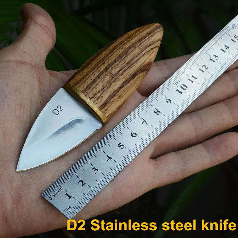 Stainless Steel EDC Tools For Outdoor Survival Mini Straight Blade Knife wood handle Knife Hunting Camping Portable Multi tools (6)