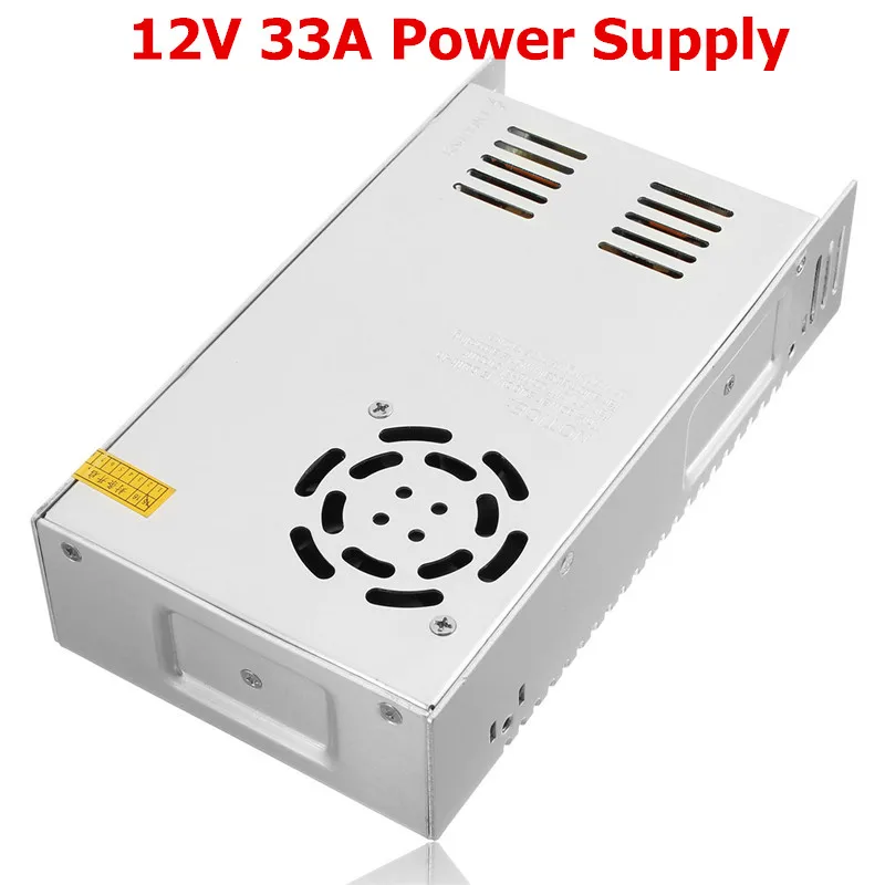 AC DC 12V Питание 220 к 12В трансформатор 1A 2A 3A 5A 6.5A 10A 20A 33A Светодиодный драйвер для светодиодный светильник - Цвет: 12V 33A