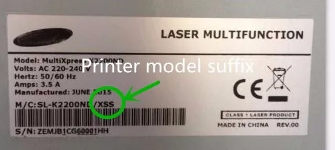 For samsugn printer model 