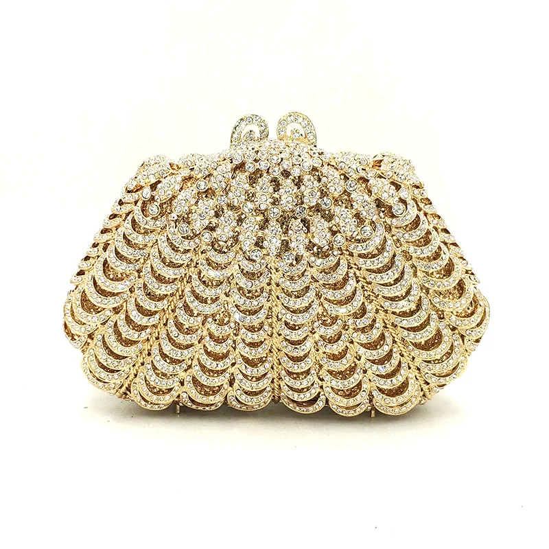 

Newest Ladies Bridal wedding party purse elegant purses women evening party wallet handbag sunflower diamonds crystal clutches