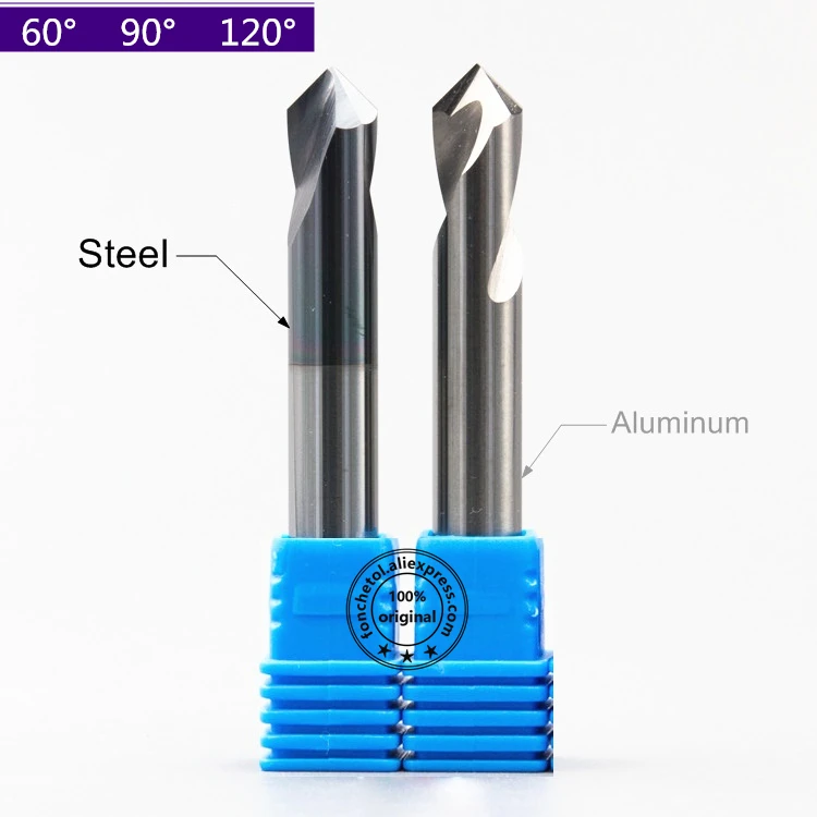 

1PCS-free shipping cnc solid carbide Tungsten steel fixed point drill,60 90 120 degree Chamfering milling cutter,aluminum steel