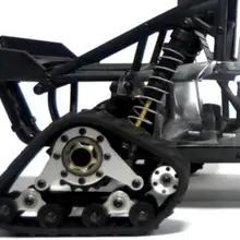 Алюминиевый сплав передний и задний набор снежное колесо Sandmobile преобразования 4 шт. треков шин для осевого EXO шасси 1/10 гусеничный автомобиль