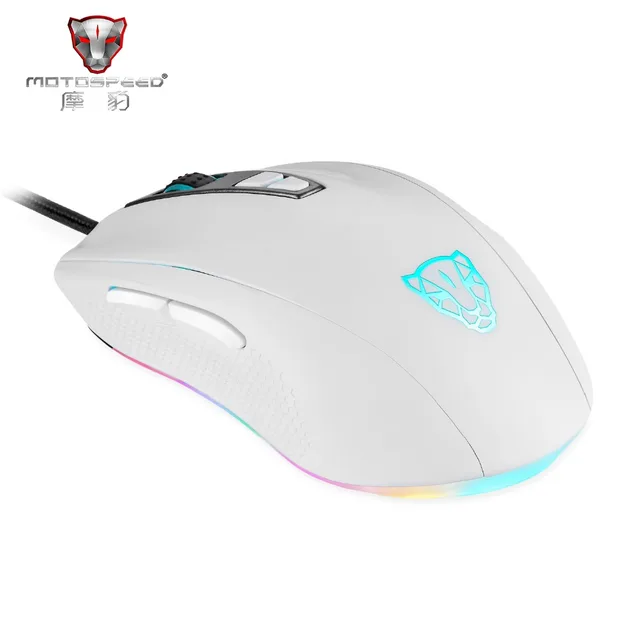 Best Price Official Sale Motospeed V60 5000 DPI Wired Gaming Mouse 7 Keys Rato com fio Computer Peripherals