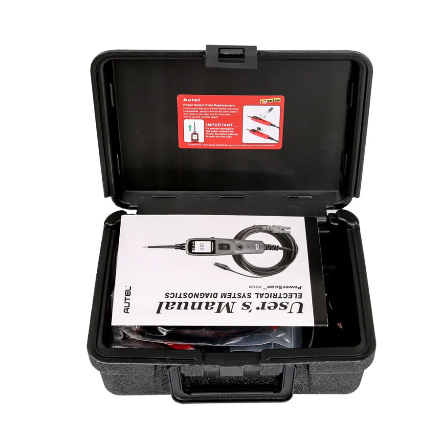 AUTEL PowerScan PS100 الكهربائية نظام التشخيص أداة سيارة السيارات OBD2 ماسحة جهاز فحص الدائرة الكهربائية الكهربائية نظام قانون القارئ