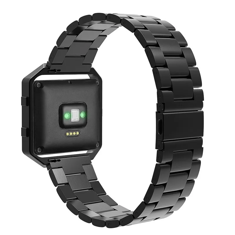 Для Fitbit Blaze группы с Рамки Нержавеющая сталь часы Бретели для нижнего белья замена группы для fitbit Blaze Смарт-фитнес часы