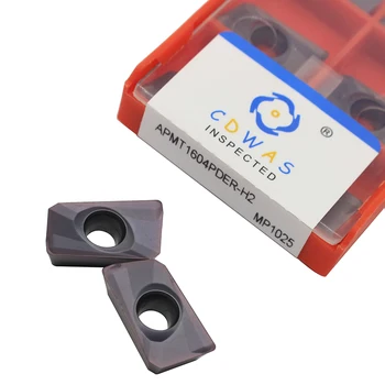 

High quality blade APMT1604PDER H2 MP1025 Milling tool APMT1604 PDER CNC lathe turning blade carbide tool inserts