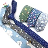 Yianyang – cravate étroite à motif Floral, ensemble de mouchoirs 100% coton, cravate carrée classique à impression florale, 6CM ► Photo 1/6