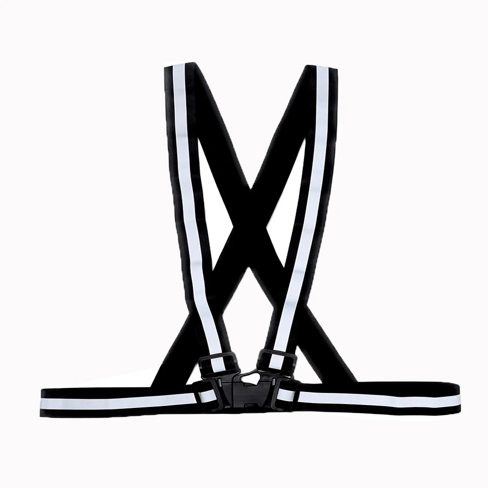 

Adjustable Safety Security High Visibility Reflective Vest Motorcycle Gear Stripes Jacket for Kids Adult Night Running Wholesale