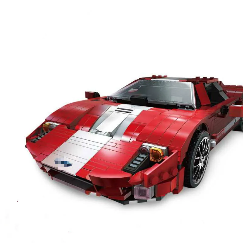 

Originality Moc Red Ghost Sports Car Children Assembling Spelling Insert Alpinia Oxyphylla Building Block Toys XB03011