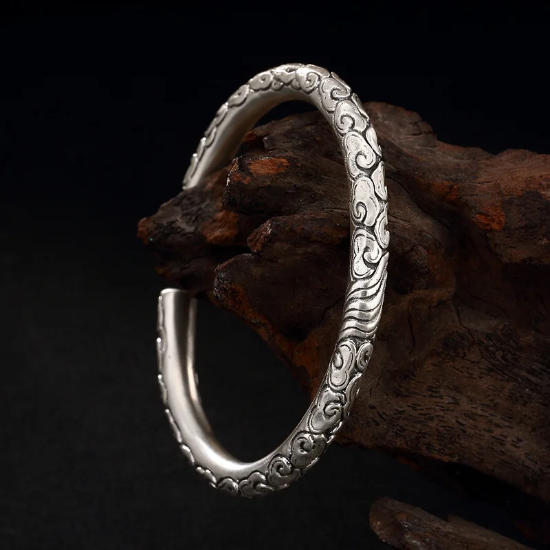 

Armbanden Voor Vrouwen Restoring Ancient Ways Xiangyun Joker Character Solid Sterling Bangle Bracelet Agent Wholesale And Women