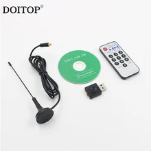 DOITOP DVB-T ТВ-тюнер приемник Цифровой USB ТВ FM+ DAB DVB-T RTL2832U+ R820T Поддержка SDR ADS-B DVB-T HD ТВ-приёмник