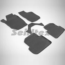 Резиновые коврики для Skoda Fabia II 2007- Seintex 82564