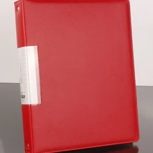 Искусственная кожа Информация книга A4 папка с отрывными листами официальный документ мешок 4-отверстие карман логотип подарок 10 страниц