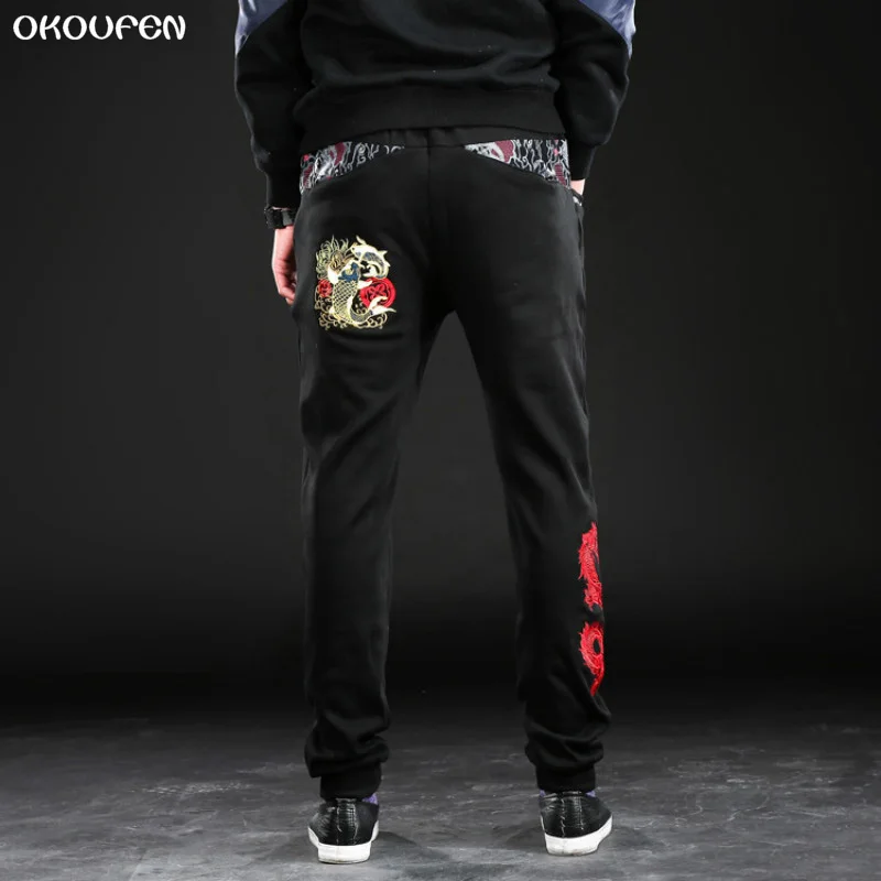 chinese dragon sweatpants