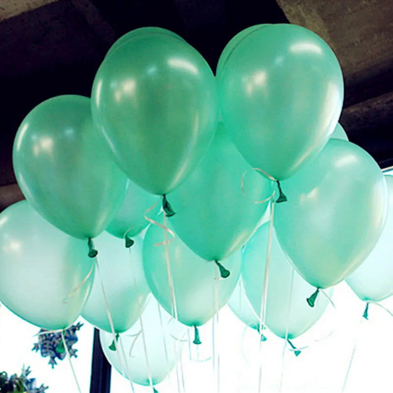 20pcs 10inch Tiffany Blue Latex Balloon Air Balls Inflatable Wedding Party Decoration Birthday