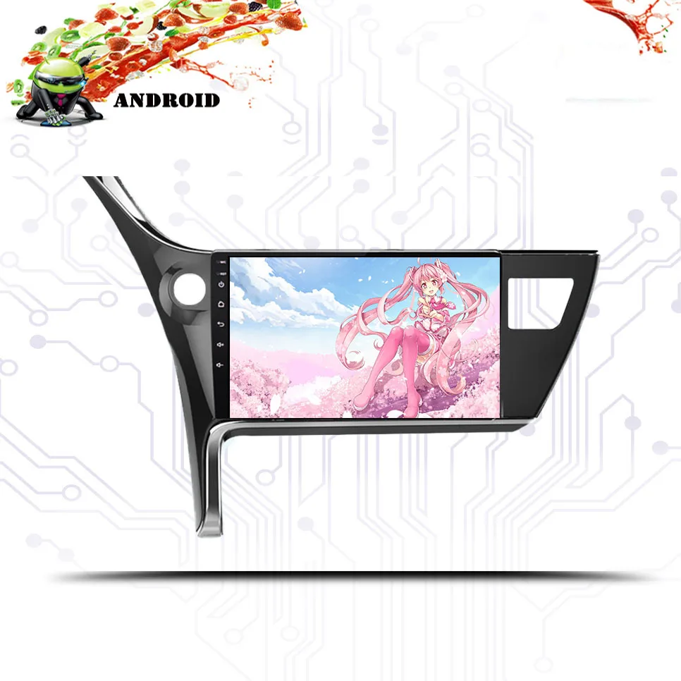buy 10.1 Inch android 9.0 2 din car multimedia dvd gps for Toyota corolla 2016 2017 18 Octa Core radio navigation stereo Audio Video