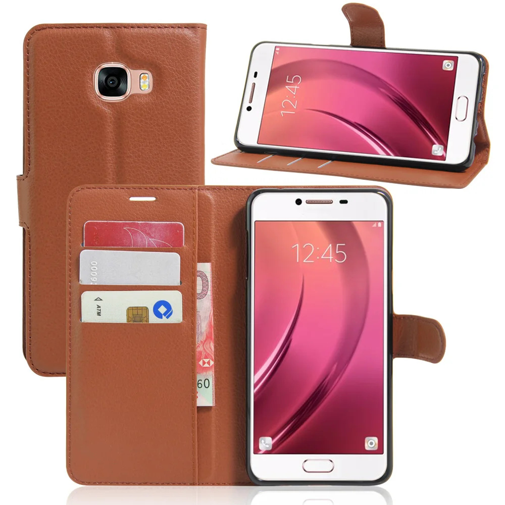Чехол Cyboris для Samsung Galaxy C7 флип-чехол C700 C7000 чехол из искусственной кожи с