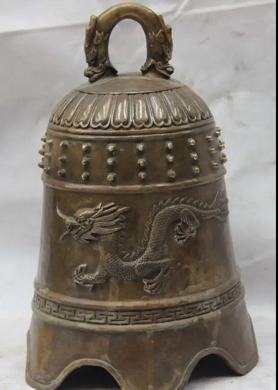 Tibet Old Monastery Copper Bronze Buddhism Dragon Buddha Bell tinkle bell Bells | Дом и сад