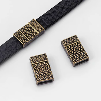 

5 Sets Antique Bronze Carved Snakeskin Hook Clasp For 10mm Flat Leather Bracelet Fittings Findings