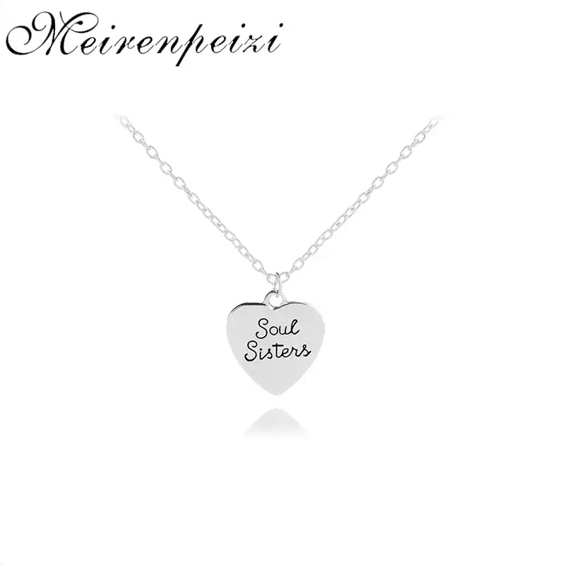 Best Amici Bff Per Sempre Anima Sorelle Di San Valentino Cuore Di Fascino Lettera Inciso Collane Amicizia Gioielli Regalo Di Laurea Collane Con Ciondolo Aliexpress
