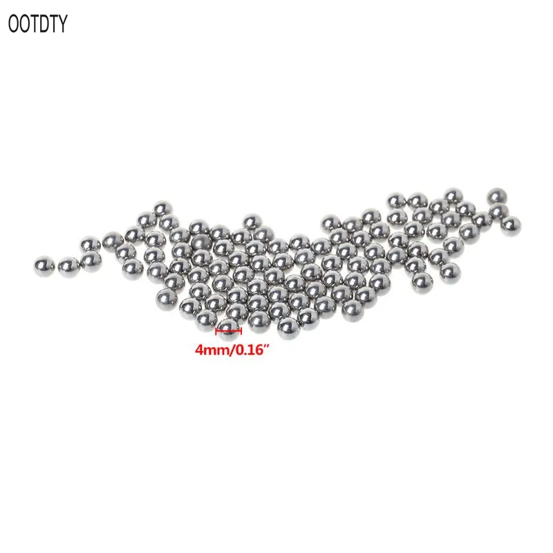 

1 Bag Slingshot Steel Bead 4mm Beads Professional Tactical Catapult Outdoor Hunting Shooting Powerful 100pcs Supplies