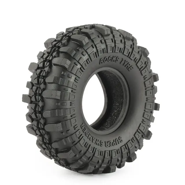 Special Offers 4PCS 11.9' Rubber Rocks Tyres / Wheel RC Car Tires for 1/10 RC Rock Crawler Axial SCX10 D90 AXIAL RC4WD AUSTAR AX-4020 110mm