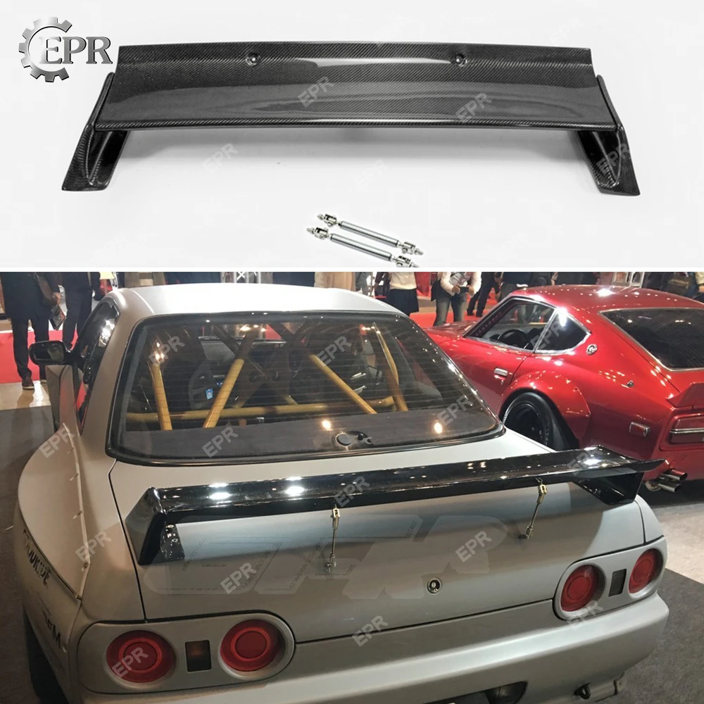 

For Nissan Skyline R32 Carbon Fiber RB Rear Spoiler Body Kit Auto Tuning Part For GTR R32 GTR Carbon RB Style Rear Spoiler Wing