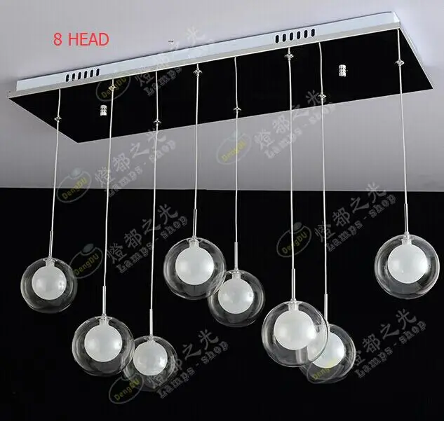 Minimalist restaurant lamp fashion creative glass ball pendant lights bar in the dining room bedroom lamp light ZL324 american village restaurant bar pendant light creative combination bedroom minimalist pendant lights project fg561 lu1020