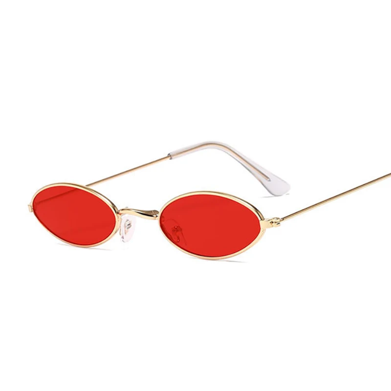Sma Frame Back Shades Occhiali da sole rotondi Donna Ova Brand Designer Vintage Fashion Pink Sun Gasses Femae Ocuos De_voghion.com