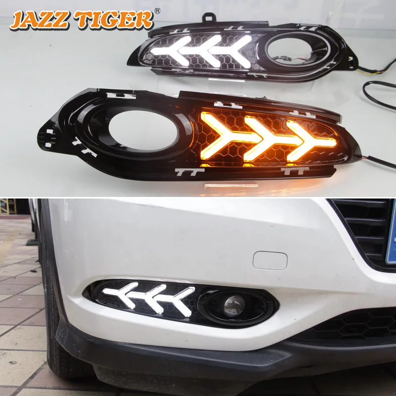 

For Honda HRV HR-V 2014 2015 2016 2017 No-error Daytime Running Light LED DRL Fog Lamp Driving Lamp Car Styling