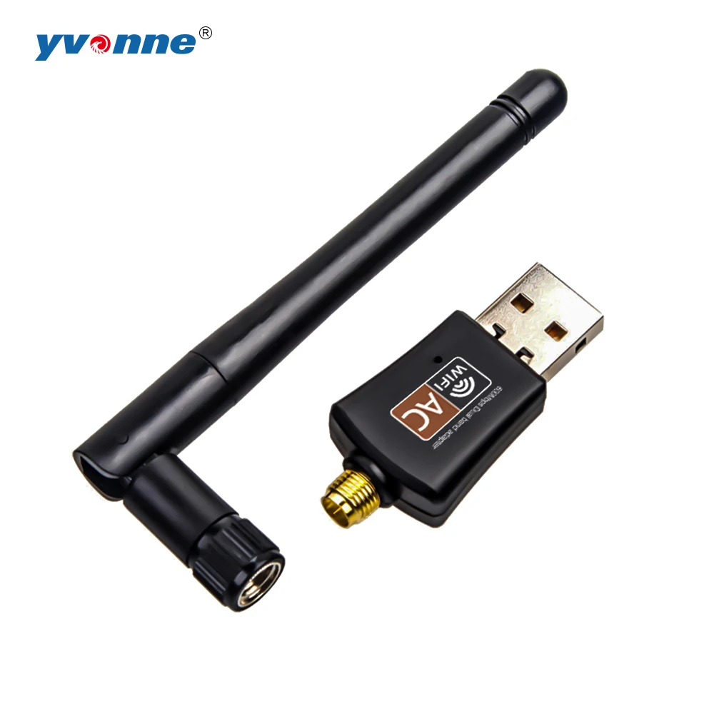Беспроводной USB WiFi адаптер 600 Мбит/с Антенна PC сетевая карта двухдиапазонный 2 4 + 5 8